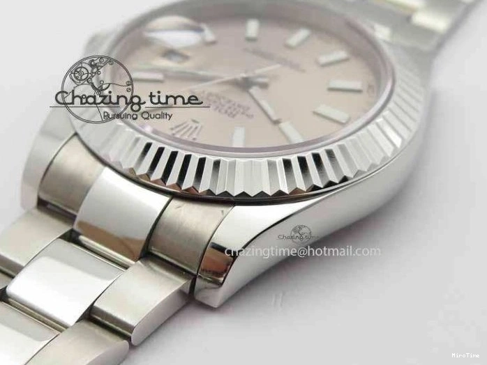 MiroTime 0408 DateJust II 41mm SS BP Maker Best Edition Gray Dial On SS Bracelet SA Trendsetting 3736